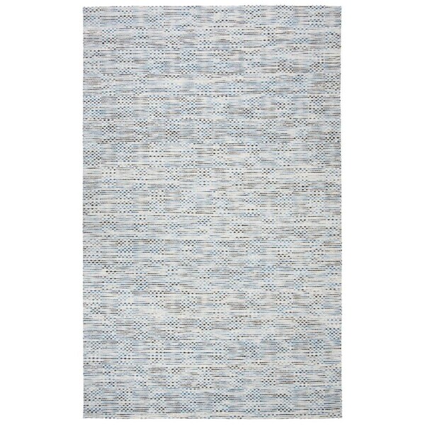 Safavieh 5 x 8 ft. Marbella Hand Loomed Rectangle RugNavy & Beige MRB157N-5 - main